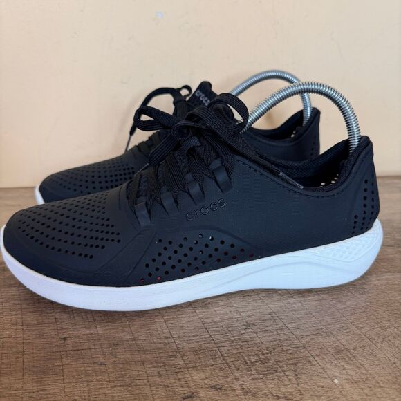CROCS Other - Crocs 204967 LiteRide Pacer Mens Size 9 M Lace Up Comfort Sneaker Shoes